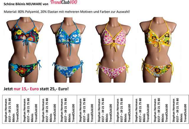 Verkaufe Schöne Bikinis neue  usa